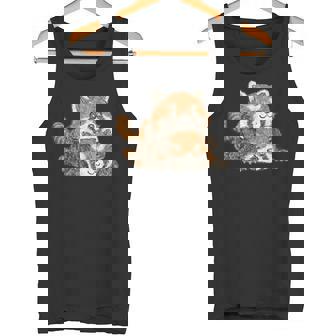 レッサーパンダ かわいい パンダ おもしろ 動物 アート イラスト タンクトップ - Kawaiitshirt