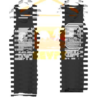 レトロ ビッグフット & ピラミッド エジプト サスカッチ グラフィック タンクトップ - Kawaiitshirt