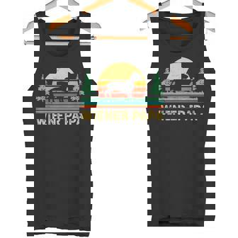 レトロ ワイナー 犬 パパ ギフト ヴィンテージ 犬 ダックスフンド ダックスフンド ダックス ドクシー タンクトップ - Kawaiitshirt