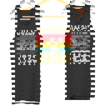 レトロ ヴィンテージ 1936 誕生日 タンクトップ - Kawaiitshirt