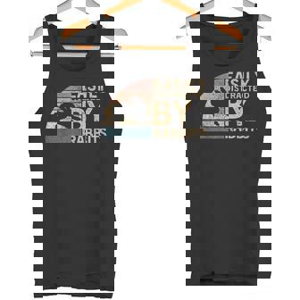 レトロ ヴィンテージ Easy Distracted By Rabbits Bunnies Lover タンクトップ - Kawaiitshirt