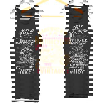 レトロ ヴィンテージ アメリカン オートバイ インディアン オールドバイカー 面白い タンクトップ - Kawaiitshirt