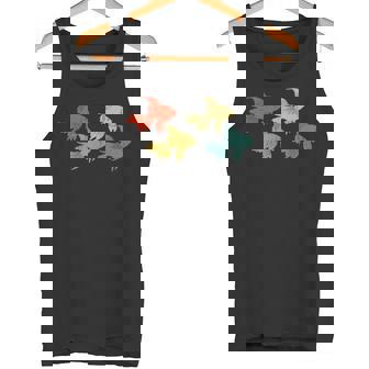 レトロ 魚 金魚 水族館 水 動物 タンクトップ - Kawaiitshirt