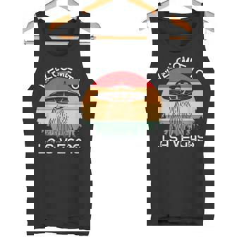 レトロベガス Ufo サイティング エイリアン メンズ レディース タンクトップ - Kawaiitshirt