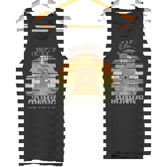 レトロリスペクトザグラウンドホッグハッピーグラウンドホッグデー2025 タンクトップ - Kawaiitshirt