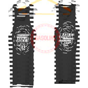 レトロヴィンテージガソリンスタンドanzoil モーターオイル 車 バイク ガレージ タンクトップ - Kawaiitshirt