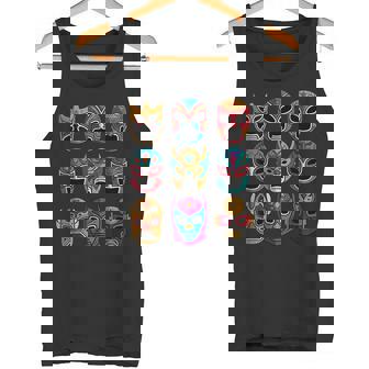 レトロ・ルチャ・リブレ フリースタイル・レスリング・ファイター タンクトップ - Kawaiitshirt