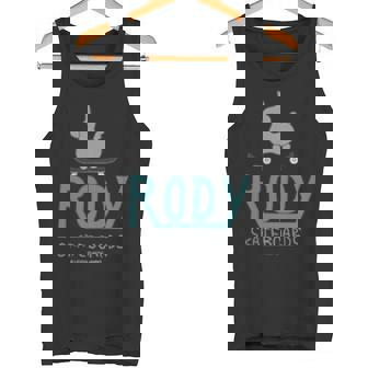 ロディ Rody（Rody Of ThetreetSkateboard_Green バックプリント タンクトップ - Kawaiitshirt