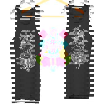 ロリータファッションをテーマにした鳥かごアニメデザイン タンクトップ - Kawaiitshirt