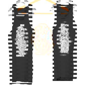 ロングヘア ダックスフンド ギフト かわいい ソーセージ 犬 レディース メンズ タンクトップ - Kawaiitshirt