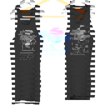 ワイキキ ビーチ ハワイ レトロ ヴィンテージ サンセット ファミリー バケーション タンクトップ - Kawaiitshirt