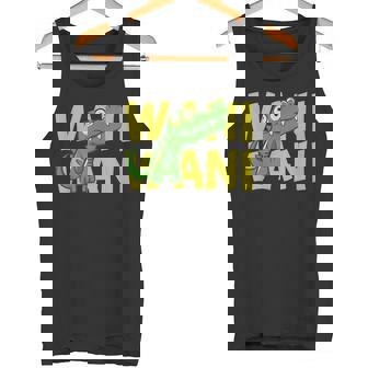 ワニ 鰐 クロコダイル イラスト 爬虫類 おもしろ かわいい おしゃれ ワニ好き タンクトップ - Kawaiitshirt