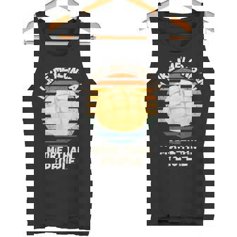 ヴィンテージ I Like Melonpan More Than People レトロ メロンパン タンクトップ - Kawaiitshirt