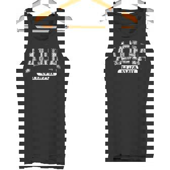 ヴィンテージ アロハ ハワイ ハワイ バーシティ テキスト 大学 フォント タンクトップ - Kawaiitshirt