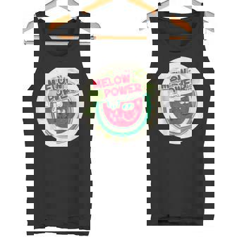 ヴィンテージ スクラッチ&スニフ ステッカー スイカ、メロンパワー タンクトップ - Kawaiitshirt