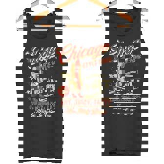 ヴィンテージ ダーティ グリンゴ シカゴスタイル ホットドッグ レトロ バイカー タンクトップ - Kawaiitshirt