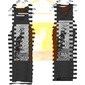 ヴィンテージ トゥール デュ シャ ノワール クロネコ ハロウィン用 タンクトップ - Kawaiitshirt