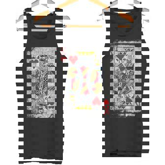 ヴィンテージ ハートのキングトランプ ハロウィン カジノ タンクトップ - Kawaiitshirt