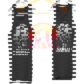 ヴィンテージ ミニ シュナウザー シュナウジラ アンティーク調 動物愛好家 タンクトップ - Kawaiitshirt