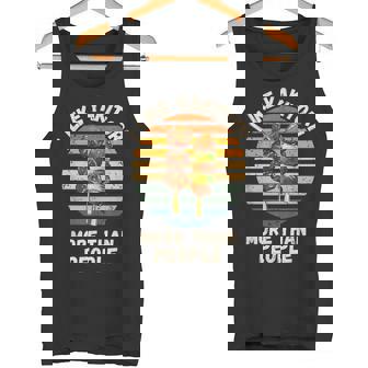 ヴィンテージ 人より焼き鳥が好き レトロ 焼き鳥 タンクトップ - Kawaiitshirt