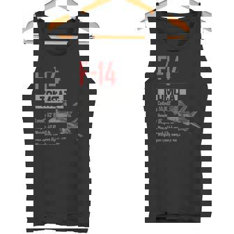 ヴィンテージf-14トムキャット戦闘機ジェット軍事航空ギフト タンクトップ - Kawaiitshirt