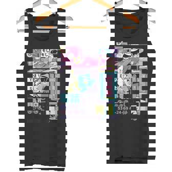 ヴィンテージ・アニメ・スタイル ミッドナイト・ジャパン・マンガ タンクトップ - Kawaiitshirt