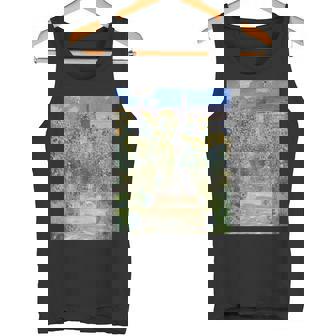 ヴェトゥイユの画家の庭／クロード・モネ（ビッグプリント）【世界の名画】Claude Monet 美術館アート 油絵 タンクトップ - Kawaiitshirt