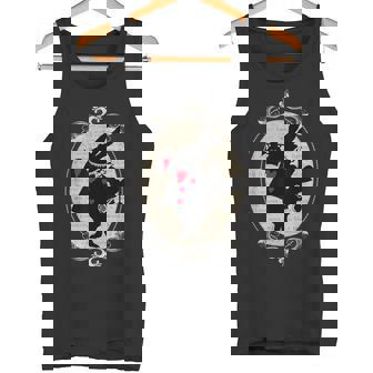 不思議の国のアリス ホワイトラビット ビンテージブック デザイン タンクトップ - Kawaiitshirt