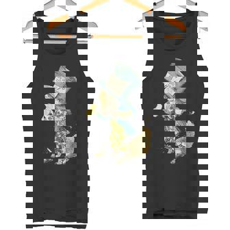 不思議の国のアリス マッドハッター ビンテージイラスト タンクトップ - Kawaiitshirt