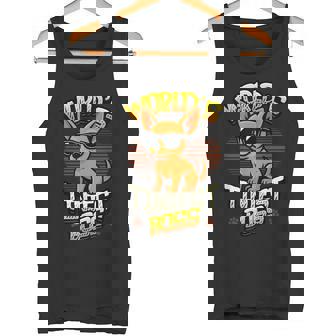 世界で最も小さなボス面白いチワワ タンクトップ - Kawaiitshirt