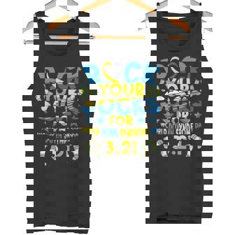 世界ダウン症デー321啓発に向けて、靴を履いて頑張ろう タンクトップ - Kawaiitshirt