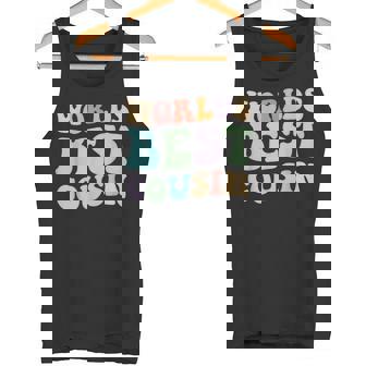 世界最高のいとこレトログラフィック – 楽しくカラフルないとこ タンクトップ - Kawaiitshirt