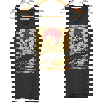 九尾の狐 日本のレトロアート タンクトップ - Kawaiitshirt