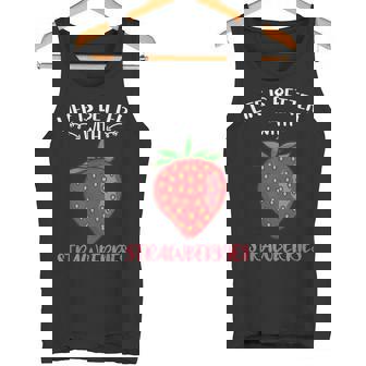 人生はイチゴとベターです タンクトップ - Kawaiitshirt