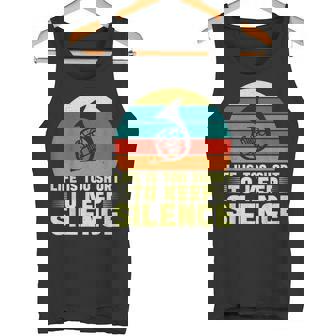 人生は短すぎて沈黙を保つにはフレンチホルン タンクトップ - Kawaiitshirt