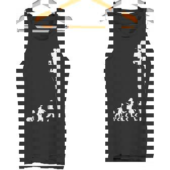 人類の進化 ロッククライミング エイドクライミング フリークライミング アルパインクライミング 登攀 登山 ボルダリング タンクトップ - Kawaiitshirt