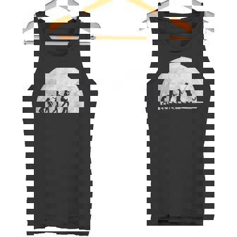 人類の進化 釣り竿 漁師 釣り人 面白い 釣り フィッシング 満月 サプライズ おもしろ アイデア 釣り タンクトップ - Kawaiitshirt