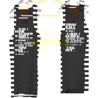 今日は私のマルプーとだけ話している タンクトップ - Kawaiitshirt