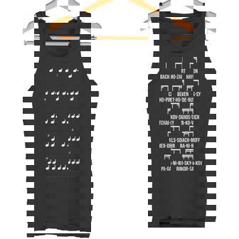 作曲家 リズム クラシック音楽 ギフト 音楽 モチーフ バッハ モーツァルト ベートーベン ショパン 音楽好き タンクトップ - Kawaiitshirt
