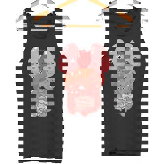 内臓 面白い 人体 解剖学 微笑 タンクトップ - Kawaiitshirt