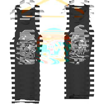 前景にアジアのトゥクトゥク タンクトップ - Kawaiitshirt