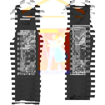 北朝鮮プロパガンダポスター 面白いカルトコスチューム タンクトップ - Kawaiitshirt