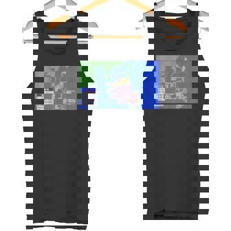 台風情報デザイン タンクトップ - Kawaiitshirt