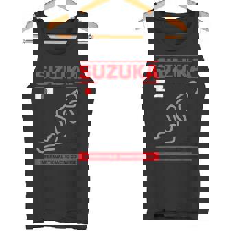 名サーキット概要 鈴鹿トラックレースファンカーレース タンクトップ - Kawaiitshirt