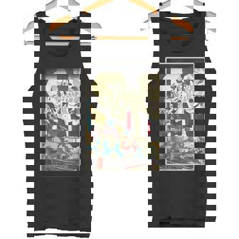 善知鳥安方忠義伝 歌川国芳 国芳スケルトンスペクター日本の浮世絵アートプリント タンクトップ - Kawaiitshirt