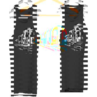 地下鉄 列車 地下鉄 機関車 鉄道愛好家 タンクトップ - Kawaiitshirt