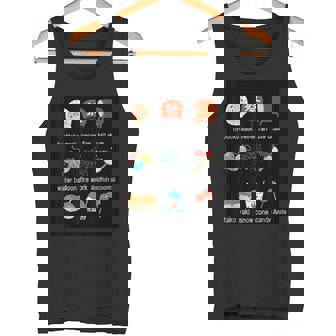 夏祭り ひょっとこ うちわ 太鼓 水風船 花火 金魚すくい たこ焼き かき氷 りんご飴 タンクトップ - Kawaiitshirt