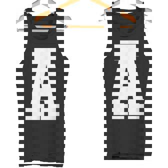 大文字 A アルファベットモノグラム イニシャル タンクトップ - Kawaiitshirt