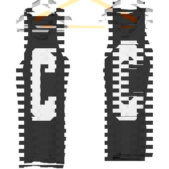 大文字 C アルファベット モノグラム イニシャル タンクトップ - Kawaiitshirt