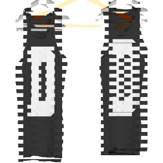 大文字 D アルファベットモノグラム イニシャル タンクトップ - Kawaiitshirt